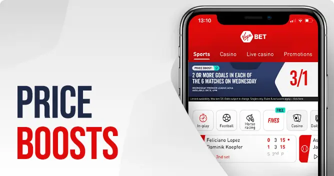 Virgin Bet Price Boosts